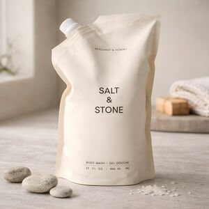 Salt & Stone Bergamot & Hinoki Body Wash - Cream